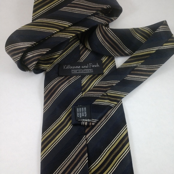 Kilburn and Finch men's silk tie - Picture 3 of 5